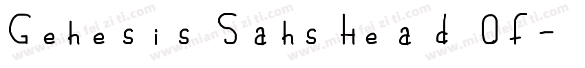 Genesis Sans Head Of字体转换